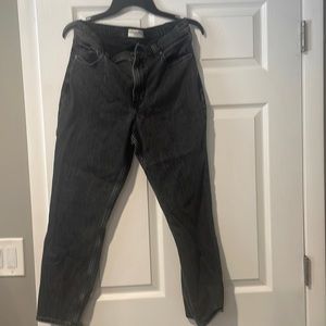 Abercrombie high rise mom jean 29 black